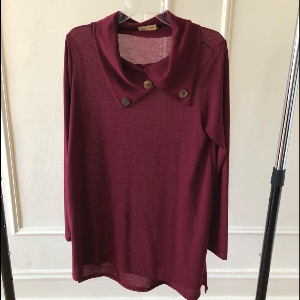 Lightweight Maroon Sweater